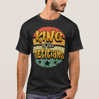 Mens Funny King of Dietitians Keto Dietician Ketog T-Shirt