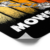 Mens Funny Lawn mähen Lover für Vater Pater Mows Poster (Ecke)