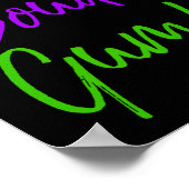 Mens Funny Mardi Gras Quote New Orleans Gift Bourb Poster (Ecke)