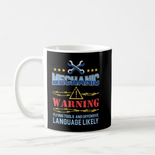 Mens Funny Mechanly Stundensatz Arbeitsentgelte Au Kaffeetasse (Links)