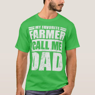 Mens Funny mein Lieblings-Bauer nennt mich Vater V T-Shirt