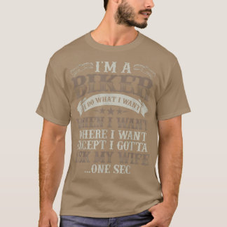 Mens Funny Motorrad Lover Graphic Husbands Männer  T-Shirt