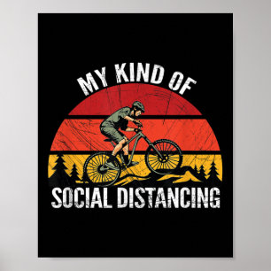 Mens Funny Mountain Bike Mtb Quotes Biker Cyclist Poster