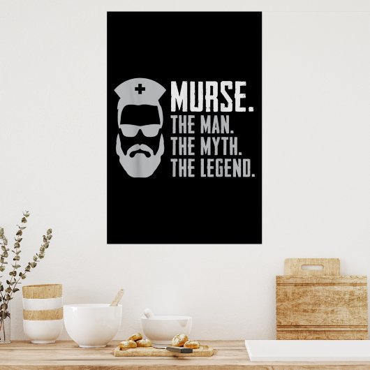 Mens Funny Murse Poster (Küche)