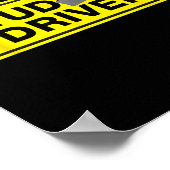 Mens Funny New Driver  Poster (Ecke)