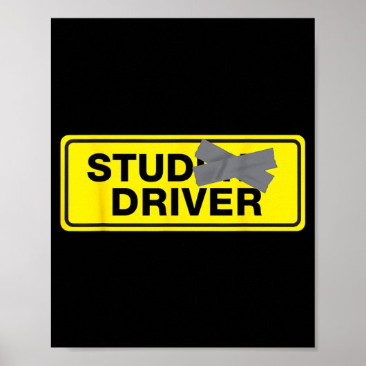 Mens Funny New Driver  Poster (Vorne)