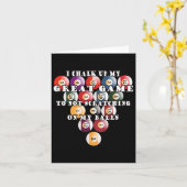 Mens Funny No Scratching Scratch Game Pool Billiar Karte (Gelbe Blume)