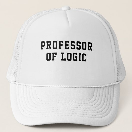 Mens Funny Novelty PROFESSOR Truckerkappe (Vorderseite)