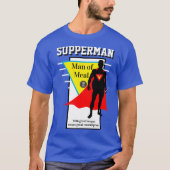 Mens Funny Novelty SUPPERMAN MAN MAN MESSEN T - Sh T-Shirt (Vorderseite)