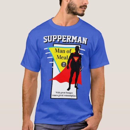 Mens Funny Novelty SUPPERMAN MAN MAN MESSEN T - Sh T-Shirt (Vorderseite)