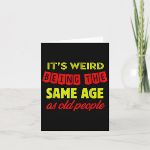 Mens Funny Old People Clicks Ältere Gag Age Citize Karte
