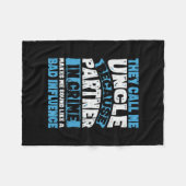 Mens Funny Oncle Geschenke aus Nichte und Nephew Fleecedecke (Vorderseite (Horizontal))