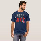 Mens Funny Oncle Mike für Männer Geschenk T-Shirt (Vorne ganz)