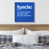 Mens Funny Oncle Shirt Mens Funcle Definition Gesc Leinwanddruck (Insitu (Schlafzimmer))