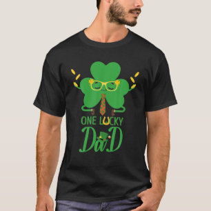 Mens Funny One Lucky Vater, St Patrick's Day, iris T-Shirt