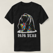 Mens Funny Papa Bären Autismus Bewusstsein Autismu T-Shirt (Design vorne)