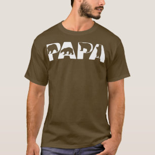 Mens Funny Papa Bear Vater Funny Bear Papa Fathers T-Shirt
