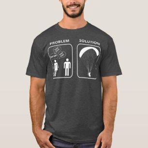 Mens Funny Paramotor Tshirt blah blah blah