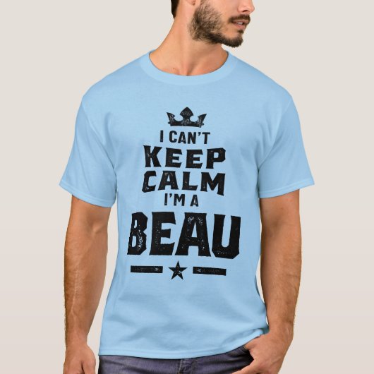 Mens Funny Personalisiert Name Beau T-Shirt (Vorderseite)