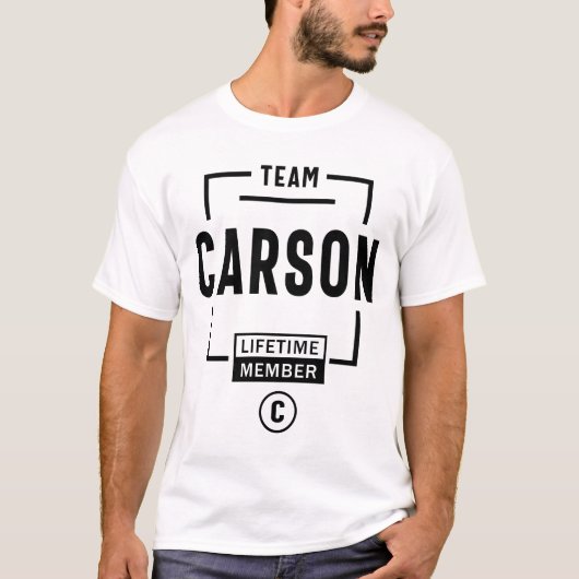 Mens Funny Personalisiert Name Carson T-Shirt (Vorderseite)