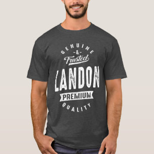 Mens Funny Personalisiert Name Landon T-Shirt