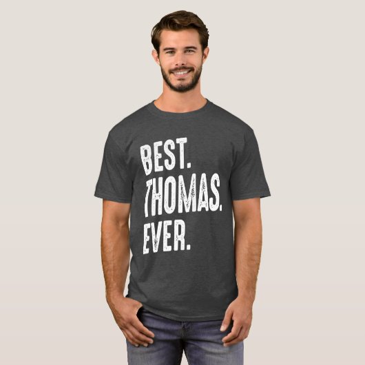 Mens Funny Personalisiert Name Thomas T-Shirt (Vorne ganz)