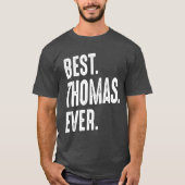 Mens Funny Personalisiert Name Thomas T-Shirt (Vorderseite)
