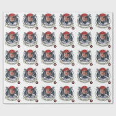 Mens Funny Pirate Geburtstag Fügen Sie Ihren Fab z Geschenkpapier (Flach)