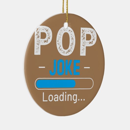 Mens Funny POP Joke Loading Daddy Vathers Day Keramik Ornament (Rechts)