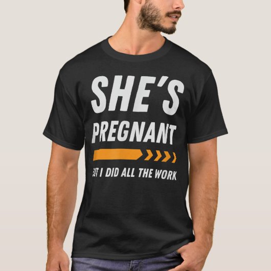 Mens Funny Pregnancy Announcement Apparel Dad T-Shirt (Vorderseite)