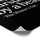 Mens Funny Quote Modern Minimalist  Poster (Ecke)