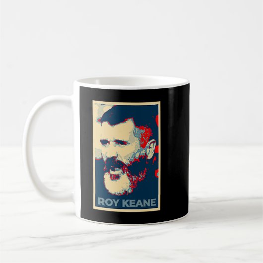 Mens Funny Roy Keane Kaffeetasse (Links)