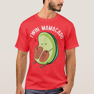 Mens Funny Schwanger Mama Mamacado Twin Schwangers T-Shirt