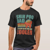 Mens Funny Shih Poo Vater wie ein regelmäßiger Vat T-Shirt (Vorderseite)