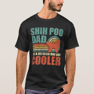 Mens Funny Shih Poo Vater wie ein regelmäßiger Vat T-Shirt