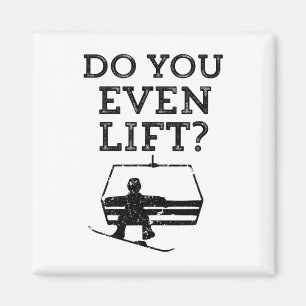 Mens Funny Snowboarden Lift sogar Snowboard Magnet