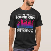 Mens Funny Sound Typ Geschenk für Techniker tee (Vorderseite)