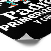 Mens Funny Spanish Announcing Pregnancy Baby New D Poster (Ecke)