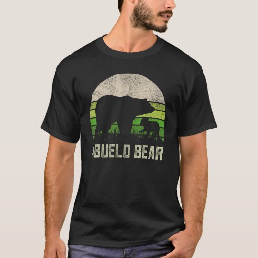 Mens Funny Spanish Opa von Grandkids Cub Abu T-Shirt (Vorderseite)