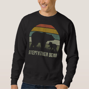 Mens Funny Stepfather Bear Cub Kindermädchen Tag B Sweatshirt