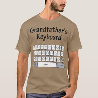 Mens Funny T-Shirt für Vatertag Großvater Keybo