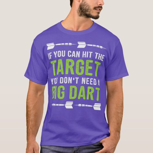 Mens Funny Throwing Darts Gift Dart League Team T-Shirt (Vorderseite)
