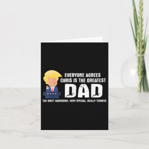 Mens Funny Trump Sprichwort Bester Vater Zitat - C Karte