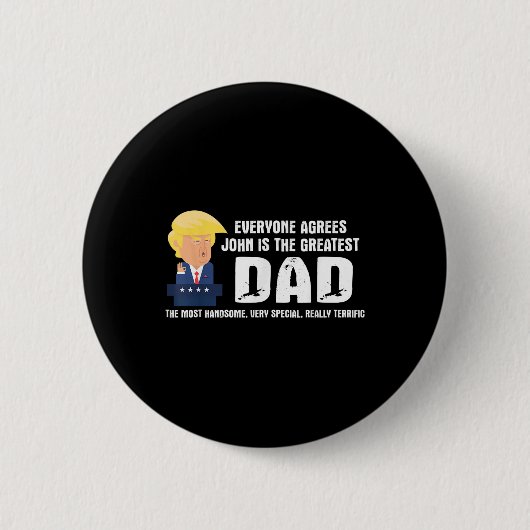 Mens Funny Trump Sprichwort Bester Vater Zitat - J Button (Vorderseite)