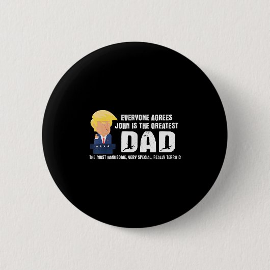 Mens Funny Trump Sprichwort Bester Vater Zitat - J Button (Vorderseite)