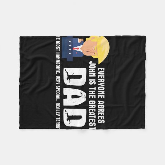 Mens Funny Trump Sprichwort Bester Vater Zitat - J Fleecedecke (Vorderseite (Horizontal))
