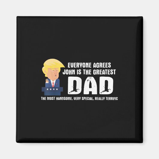 Mens Funny Trump Sprichwort Bester Vater Zitat - J Magnet (Vorne)