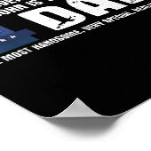 Mens Funny Trump Sprichwort Bester Vater Zitat - J Poster (Ecke)