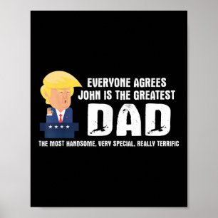 Mens Funny Trump Sprichwort Bester Vater Zitat - J Poster