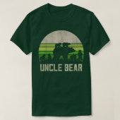Mens Funny Uncle Bear Shirts From Niece & Nephew,  (Design vorne)